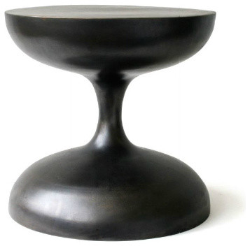 Blackened Brass Hans Hourglass Table