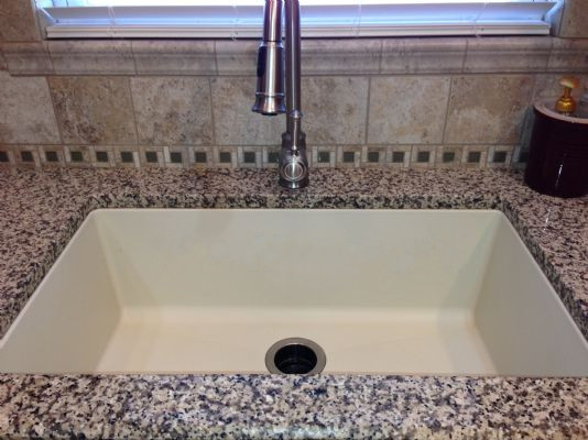 Blanco 440151 Precis Super Single Bowl Silgranit Undermount Kitchen Sink In Bisc
