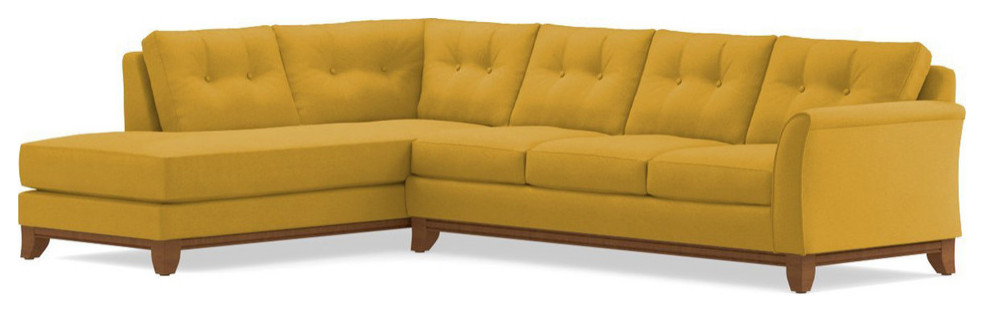 Apt2B Marco 2-Piece Sectional Sofa, Mustard, Chaise on Left