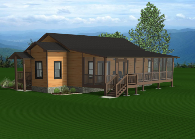 On Mountain Time rustic-rendering