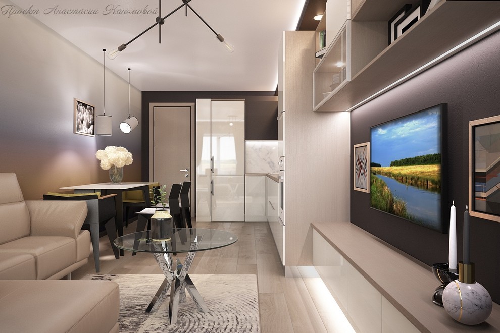 Кухня-гостиная для молодой семьи