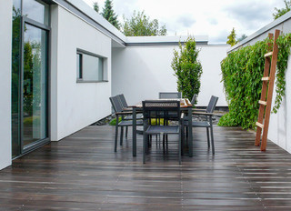 Graue Moderne Terrasse Ideen Design Bilder August 2020 Houzz De
