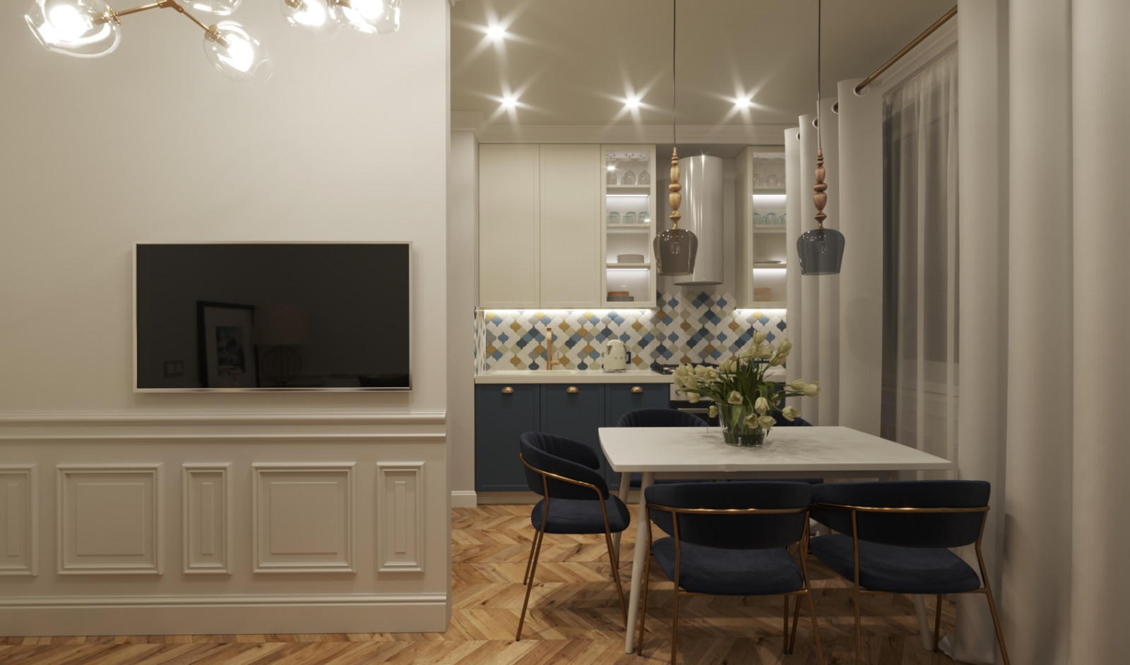 Кухня - гостиная 18 кв.м.