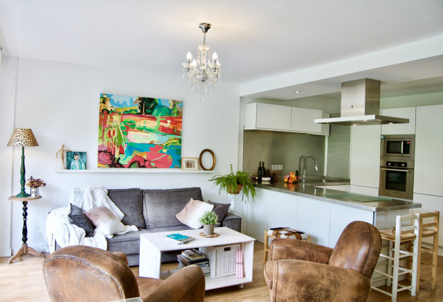 Proyecto interiorismo M&aacute;laga eclectic-living-room