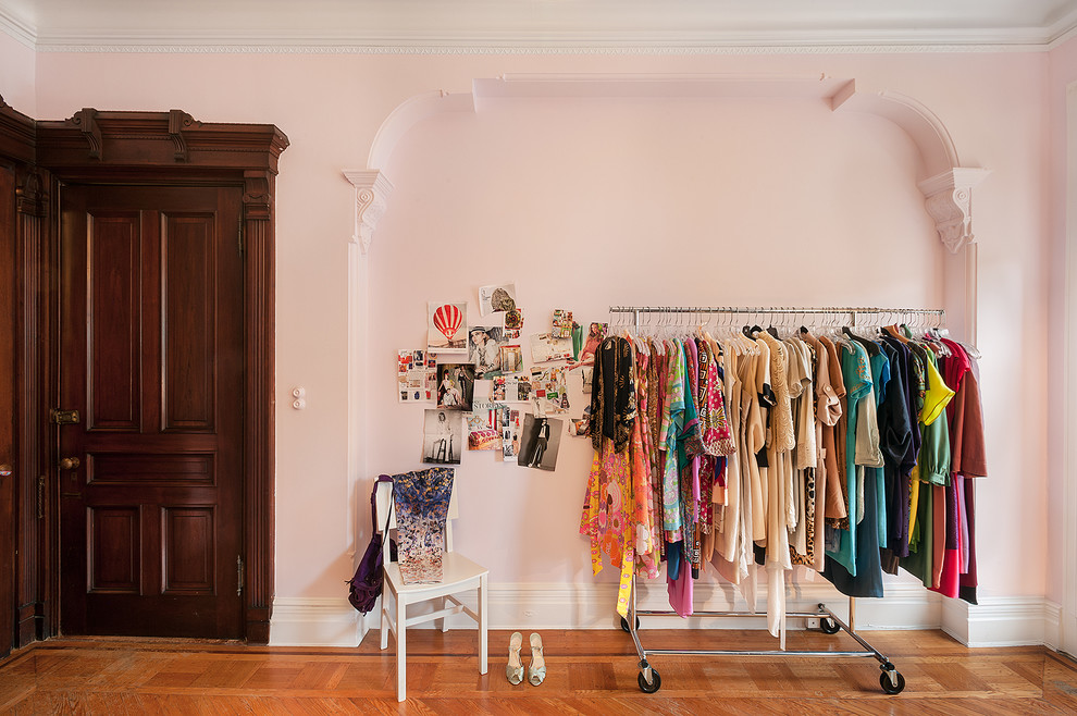 Eclectic storage and wardrobe in New York.