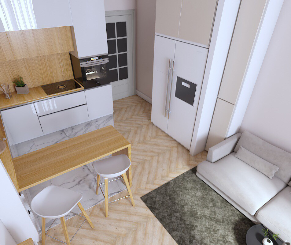 Кухня для молодой семьи, жк Летний сад