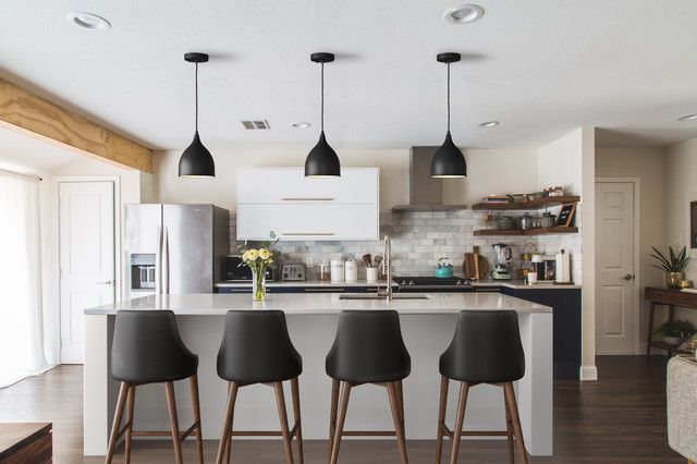 See How 1 Kitchen Looks With Different Island Lights and Stools