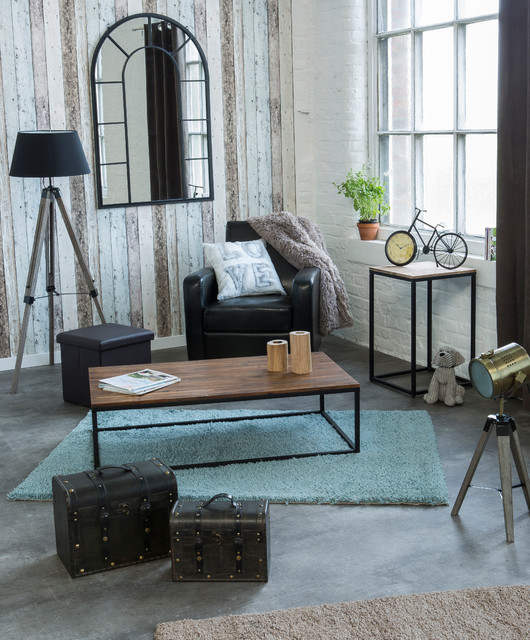 D&eacute;coration et accessoires industriell-vardagsrum