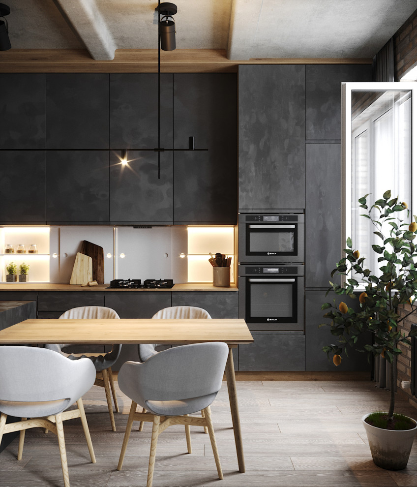 Design kitchen in loft style