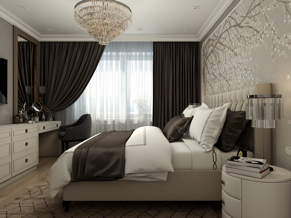 Дизайн спальни в классическом стиле