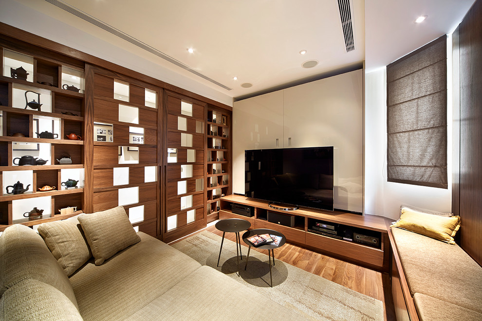 Modern family room in Singapore.
