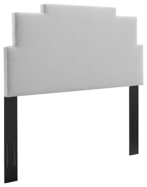 Kasia Performance Velvet Twin Headboard Transitional Headboards