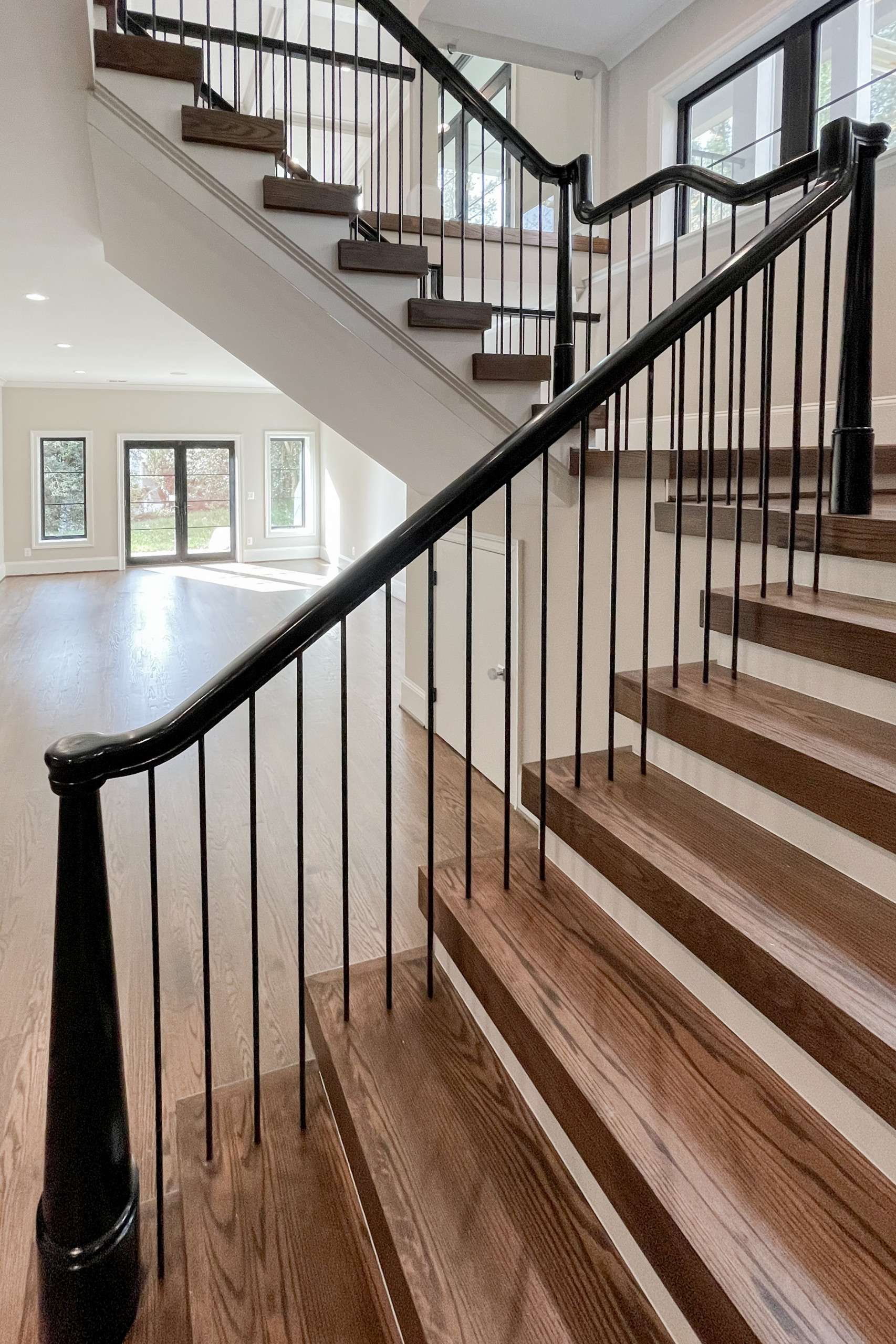 89_Eclectic and Edguy Staircase in French Contemporary Residence, McLean VA 2210