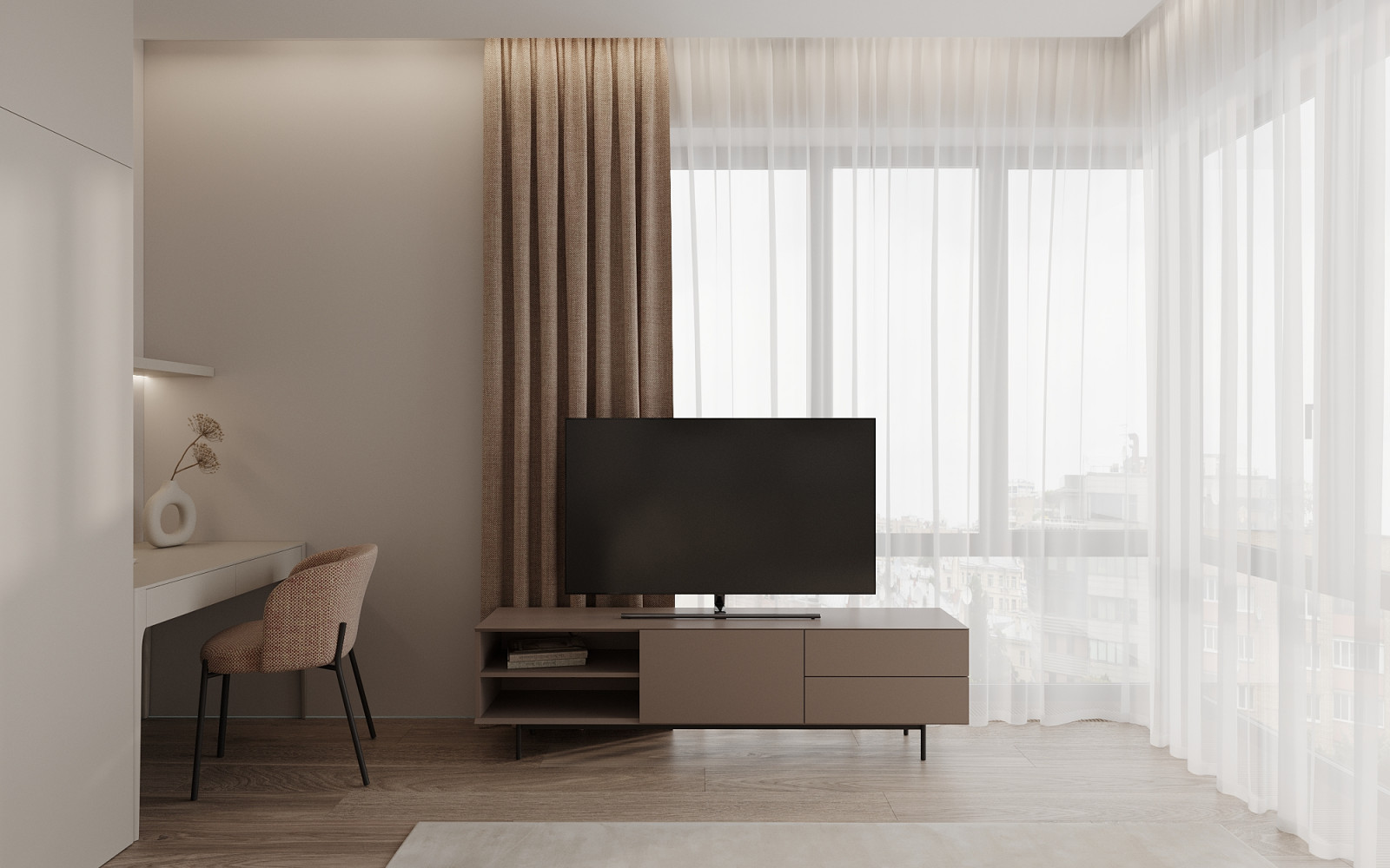 ЖК «Павелецкая Сити» — современный минимализм в нейтральных оттенках