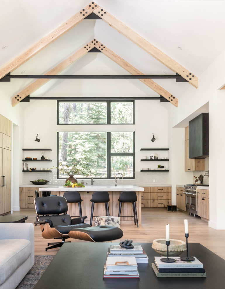 Pine Forest Rustic Home Bar Sacramento by Marsden Architects