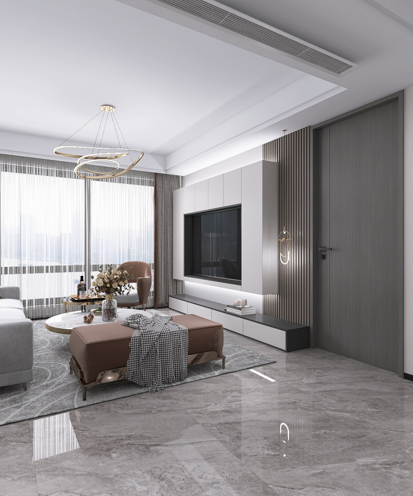 Конкурсная работа 70 кв.м. (кухня-гостиная)