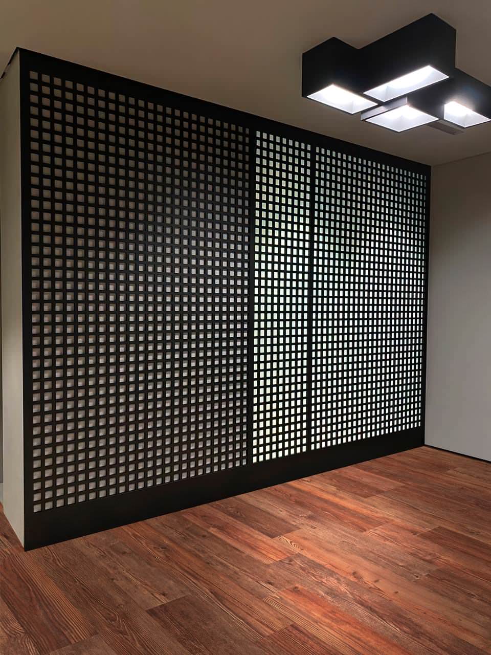 Современный шкаф и ТВ-модуль с 3D эффектом