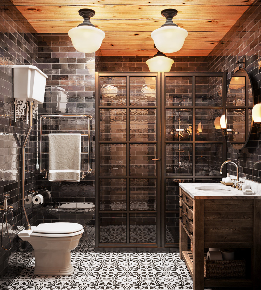 Дом из кело. Душевая