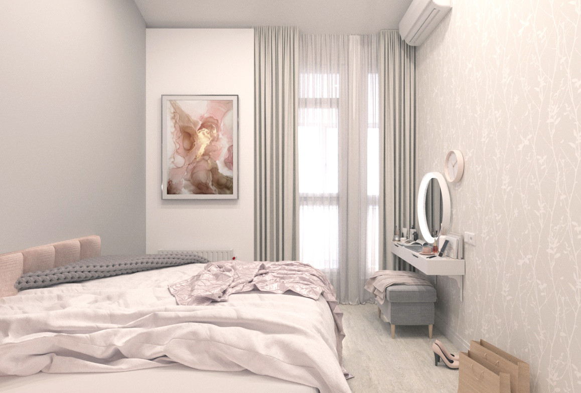 Визуализация дизайн-проекта 3-х комн. квартиры