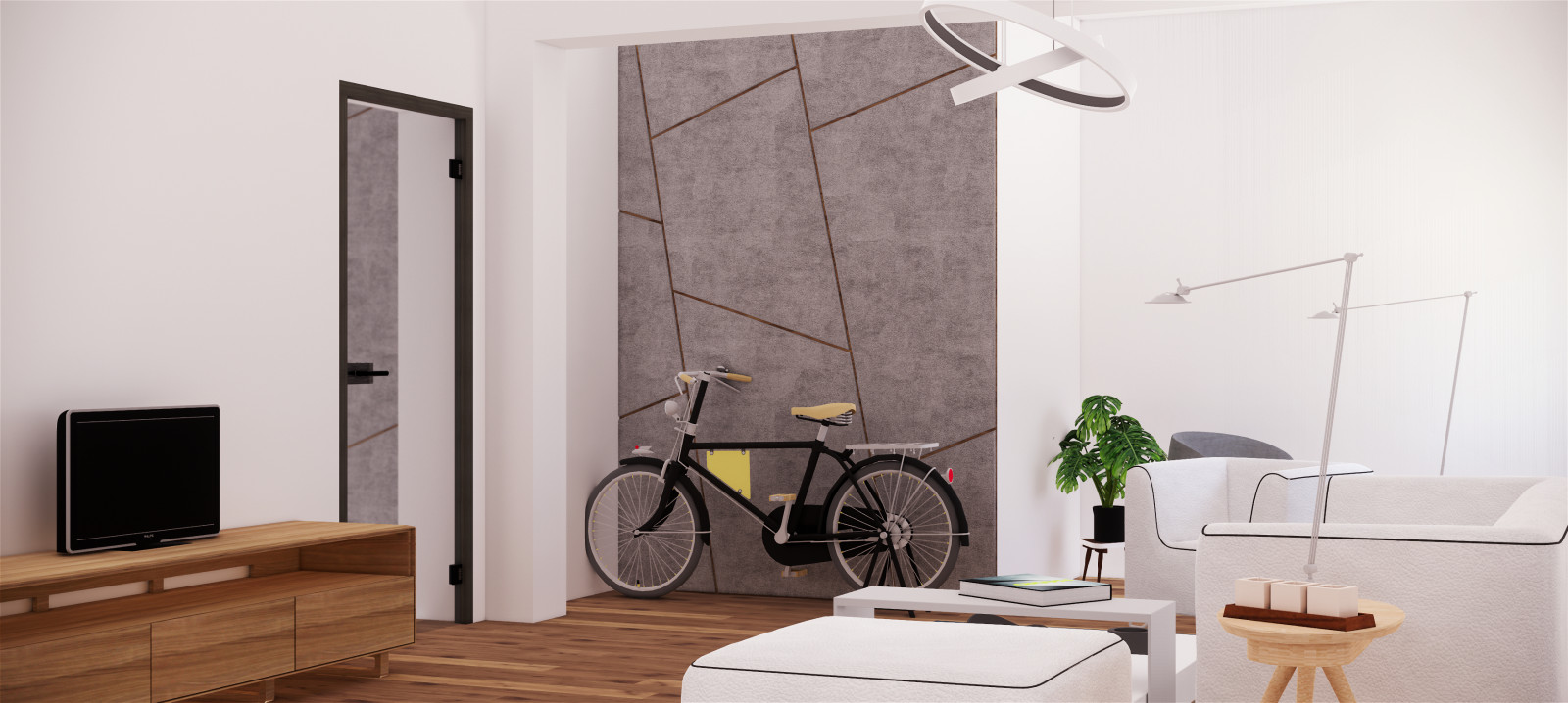 Interior spaces renderings