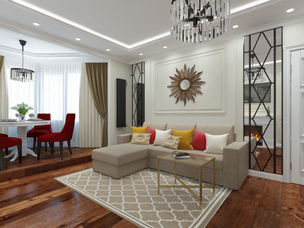 Квартира в стиле современная классика для молодой семьи