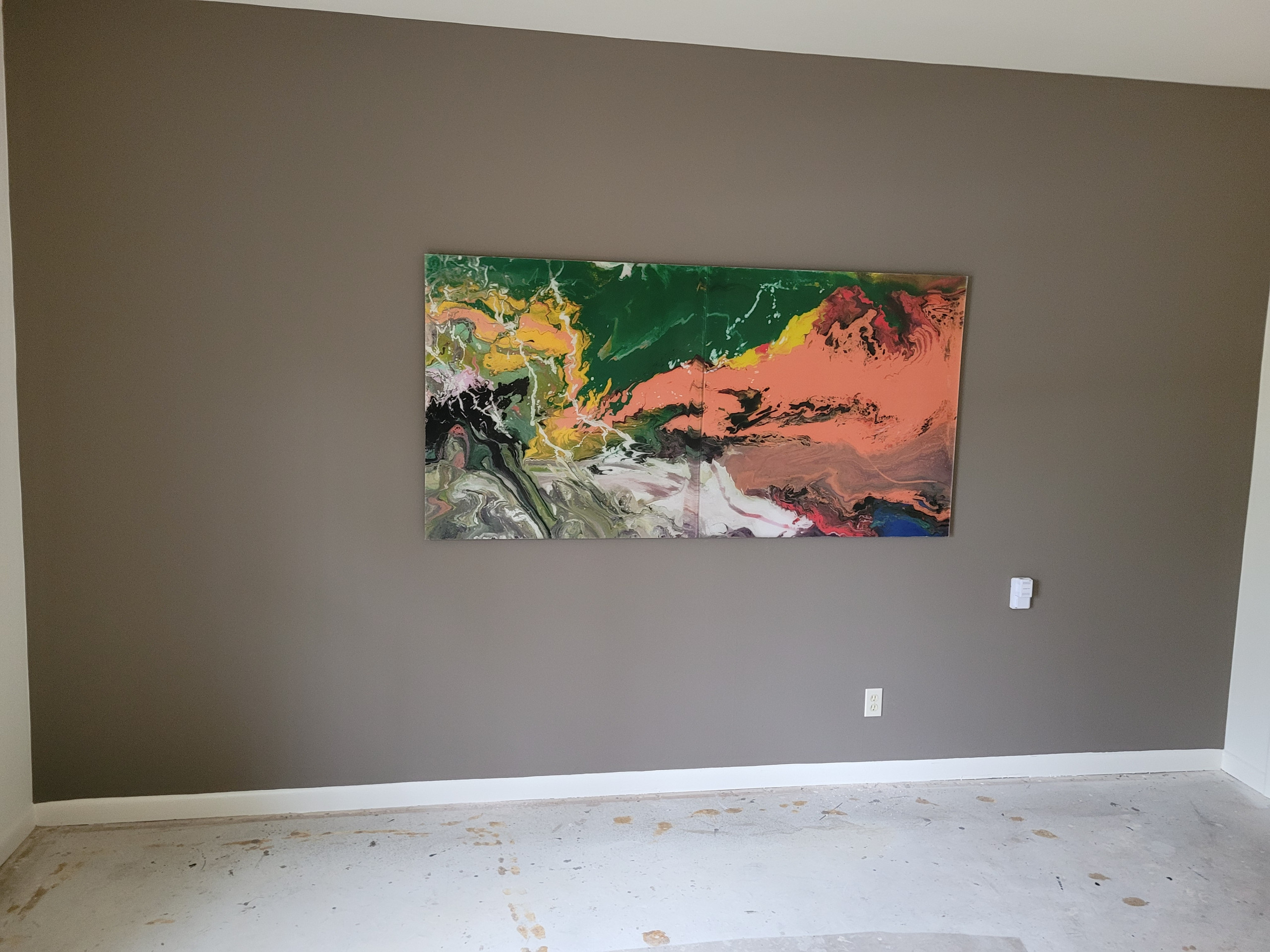 Accent Wall with Artwork