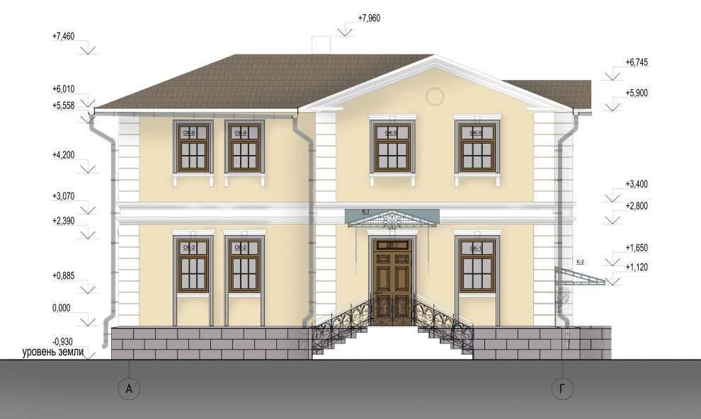 Коттедж; стадии АР, КР