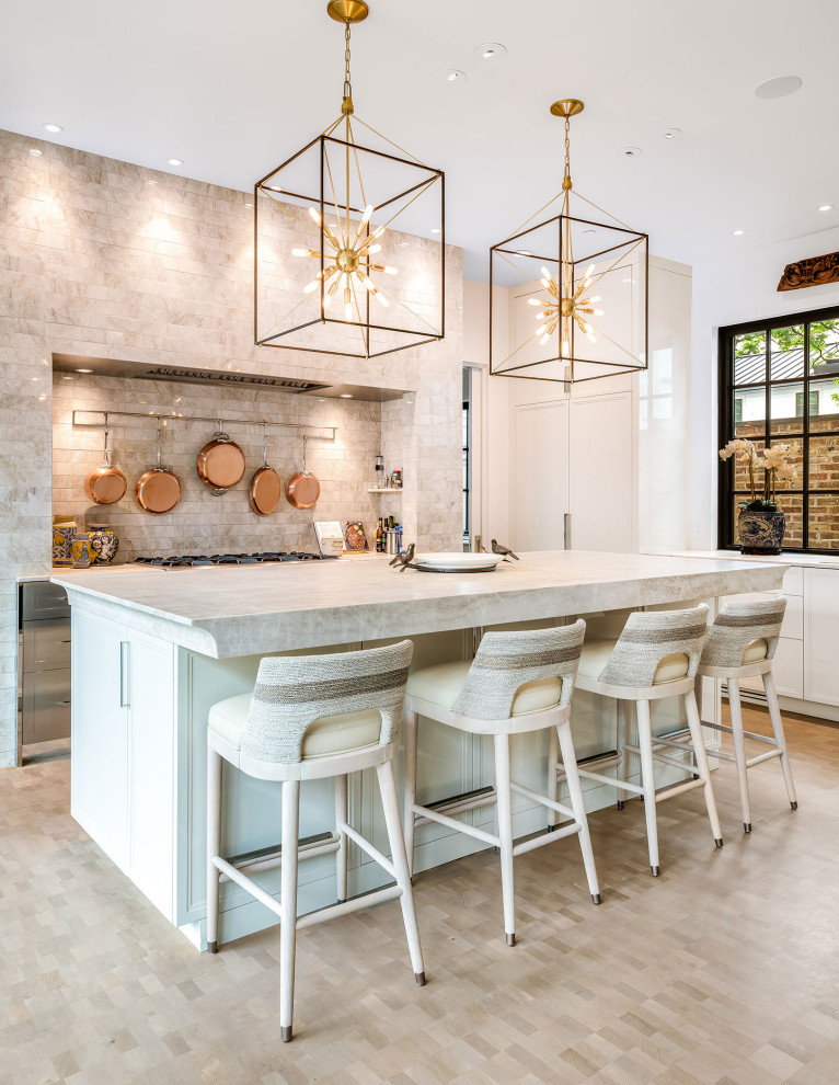 Inspiration for a transitional kitchen in Dallas.