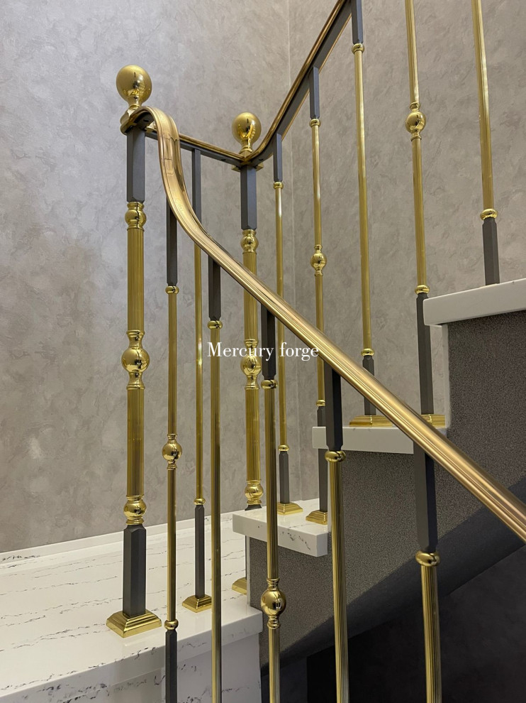 Лестница, латунное ограждение, Grande forge(Франция), коллекция "Графиня"