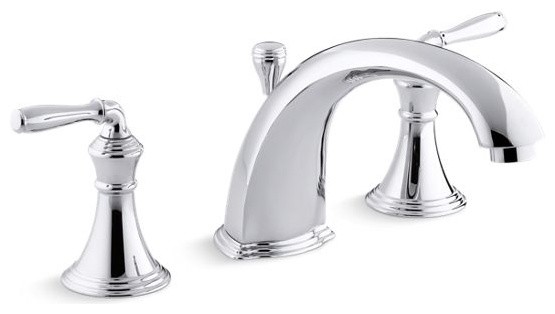 Kohler Devonshire Deck-/Rim-Mount Bath Faucet Trim, Polished Chrome