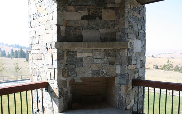 Glacier Mountain rustic-deck
