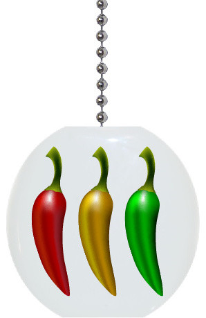 Three Chili Peppers Ceiling Fan Pull Farmhouse Ceiling Fan