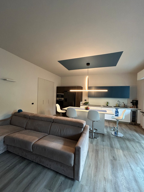 Open Space in BLU trendy-dagligstue