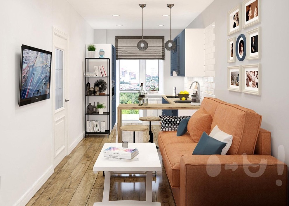 Шоурум в Скандинавском стиле ЖК Ясный Берег. Новосибирск.