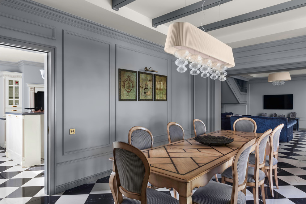 Интерьер загородного дома в классическом стиле.