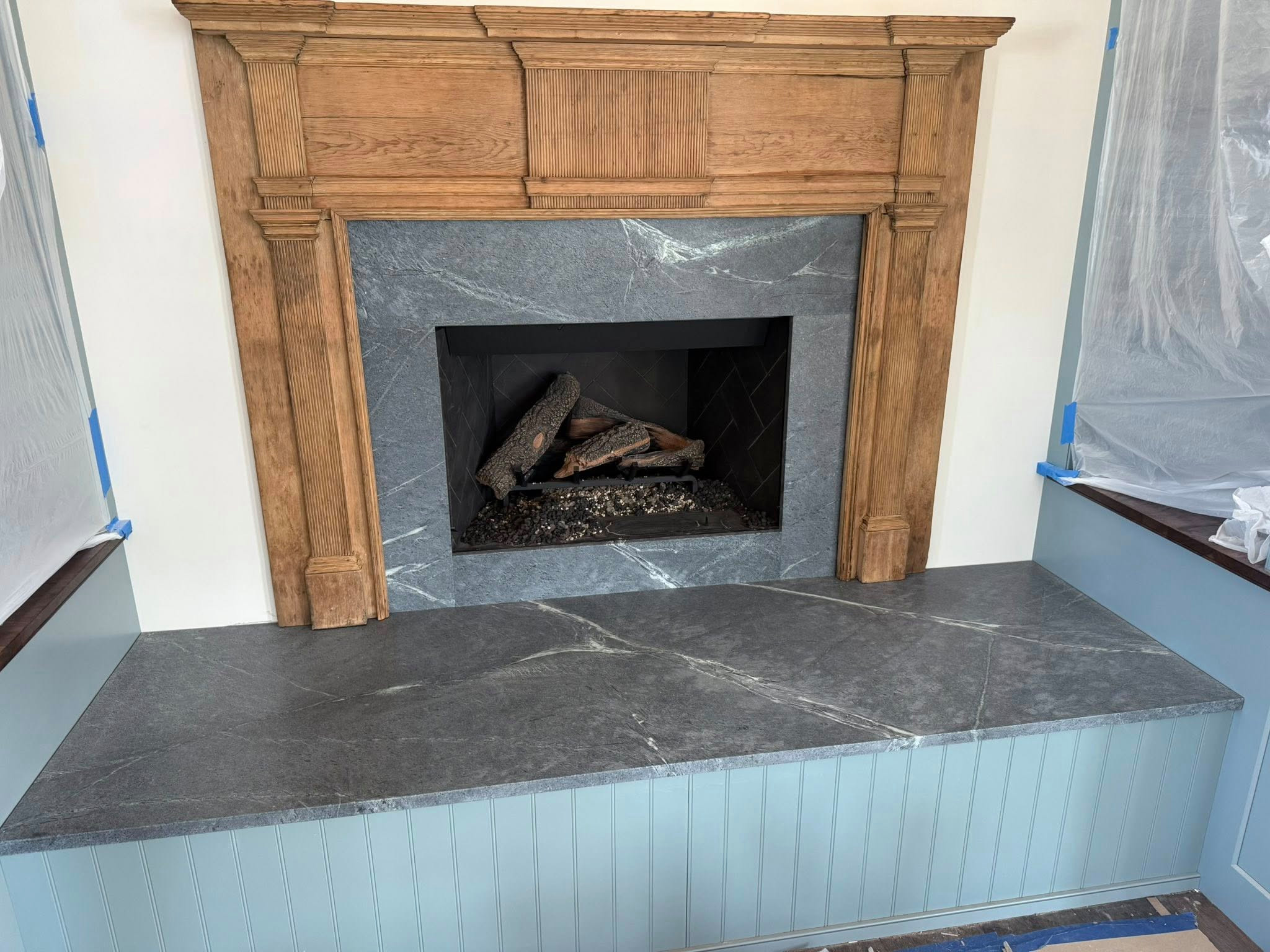 Soapstone Fireplace