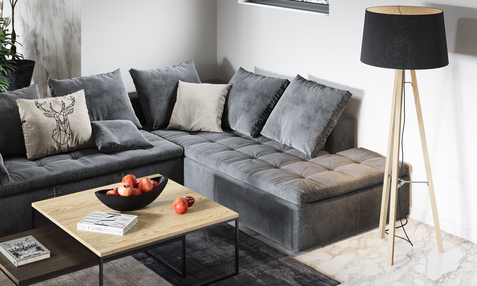 Диван в гостиной