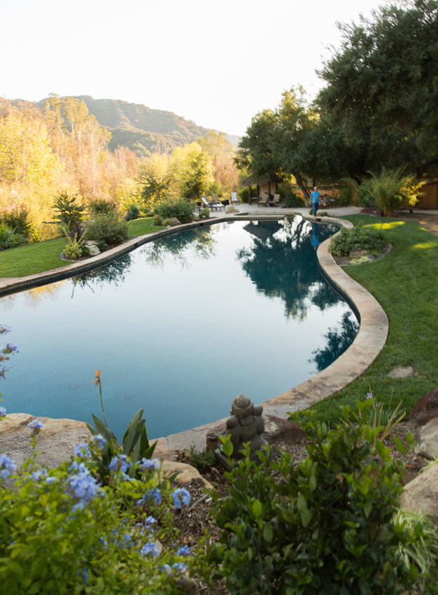 Inspiration for a country pool in Los Angeles.