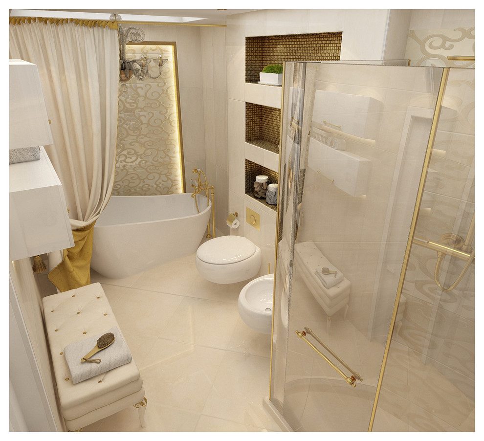 Двухэтажный дом в современном стиле