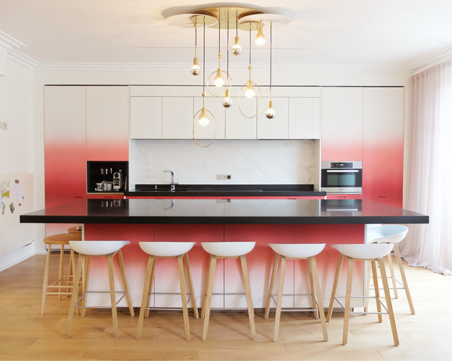 Luxurious and original flat contemporary-kitchen