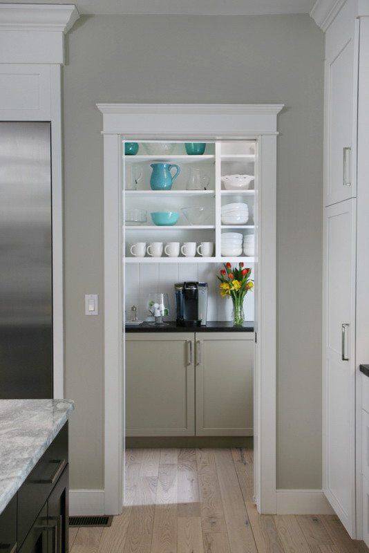 Transitional kitchen photo in Boston