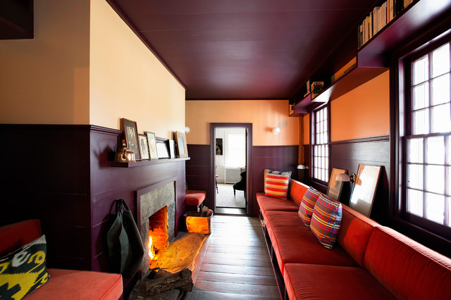 West Cornwall, CT landhausstil-wohnzimmer