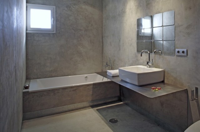 pavimenti e pareti in microcemento - Moderno - Stanza da Bagno - Venezia -  di Pitture & Restauri di Andrea Pesce | Houzz