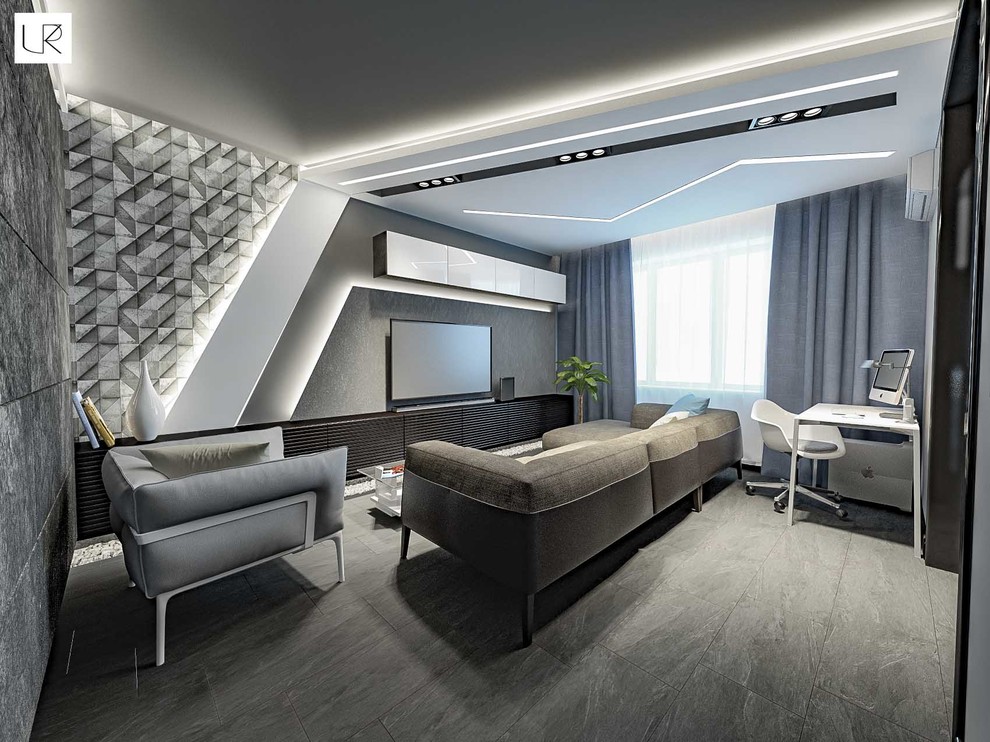 Квартира в стиле Hi-tech & Loft для молодого банкира