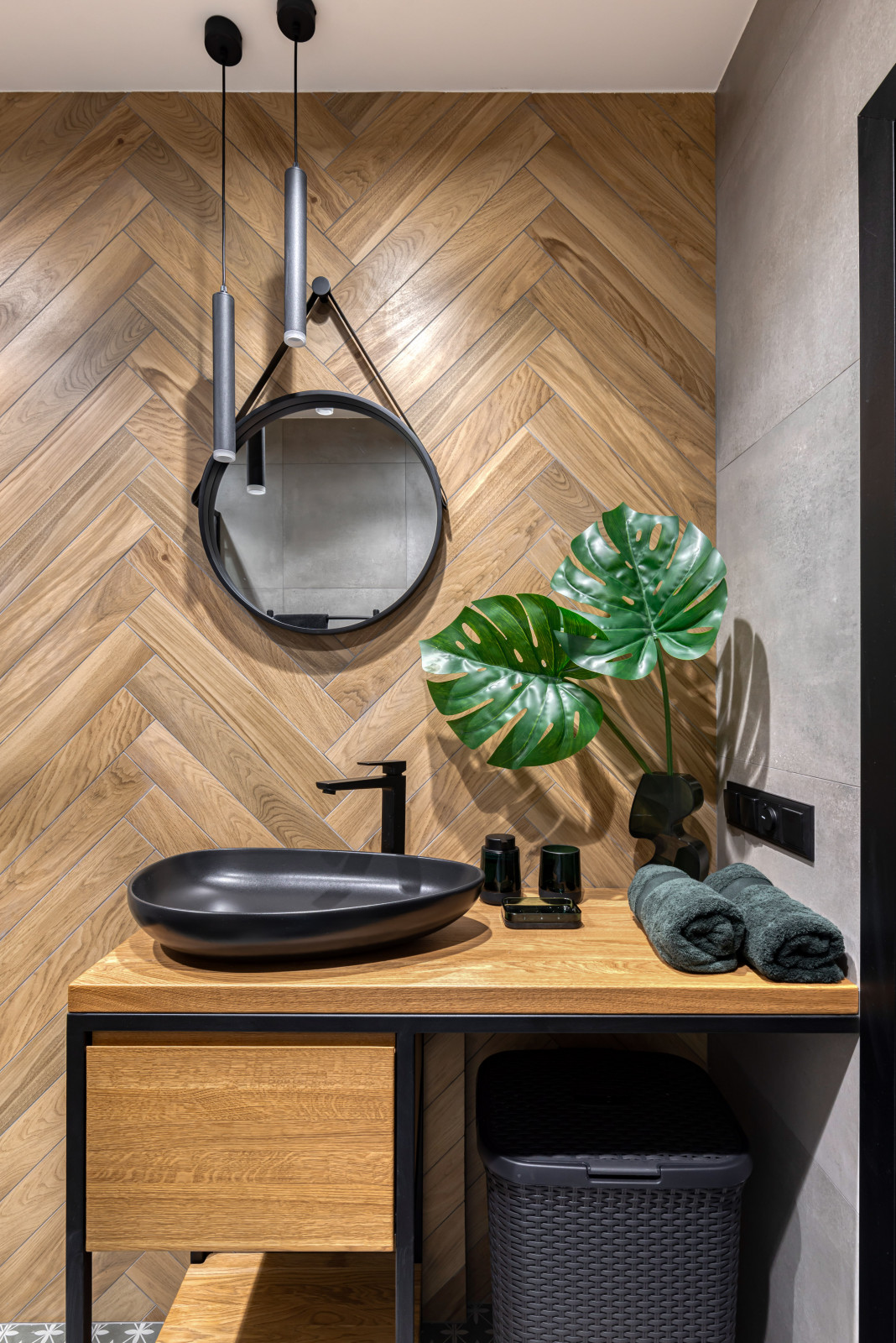 Студия в стиле лофт для холостяка: санузел