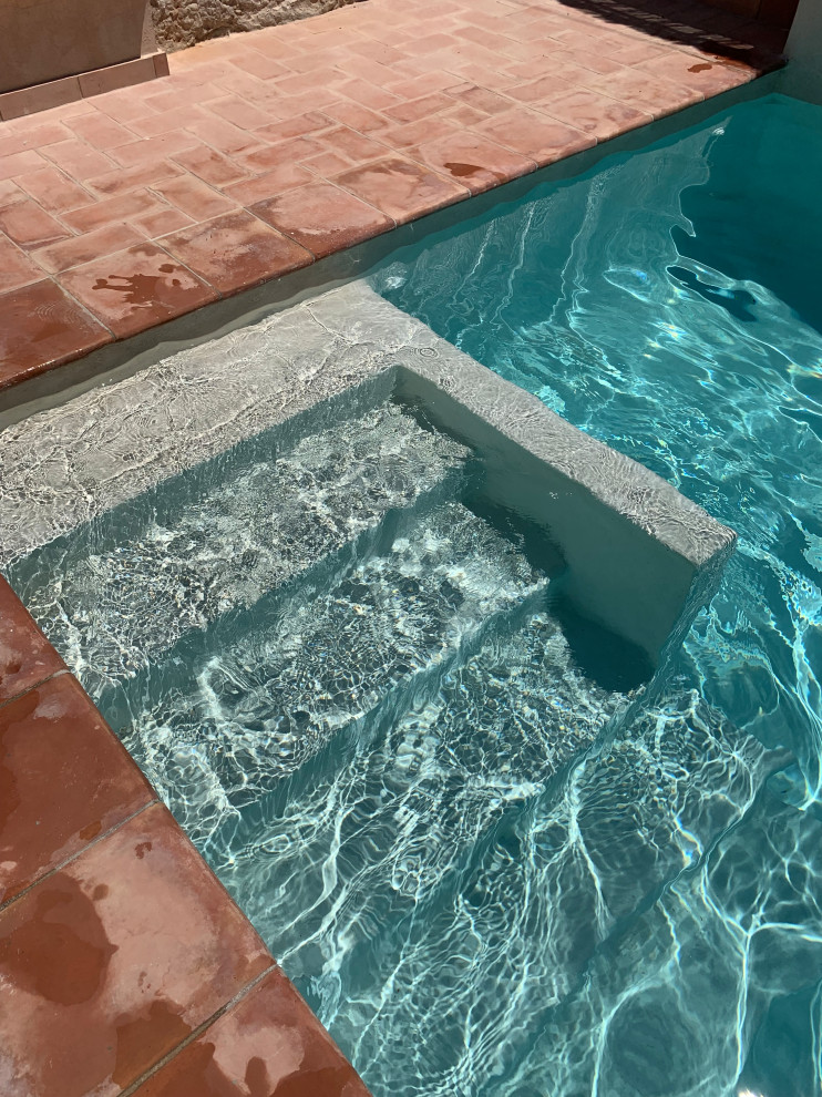 Piscina en vivienda unifamiliar existente