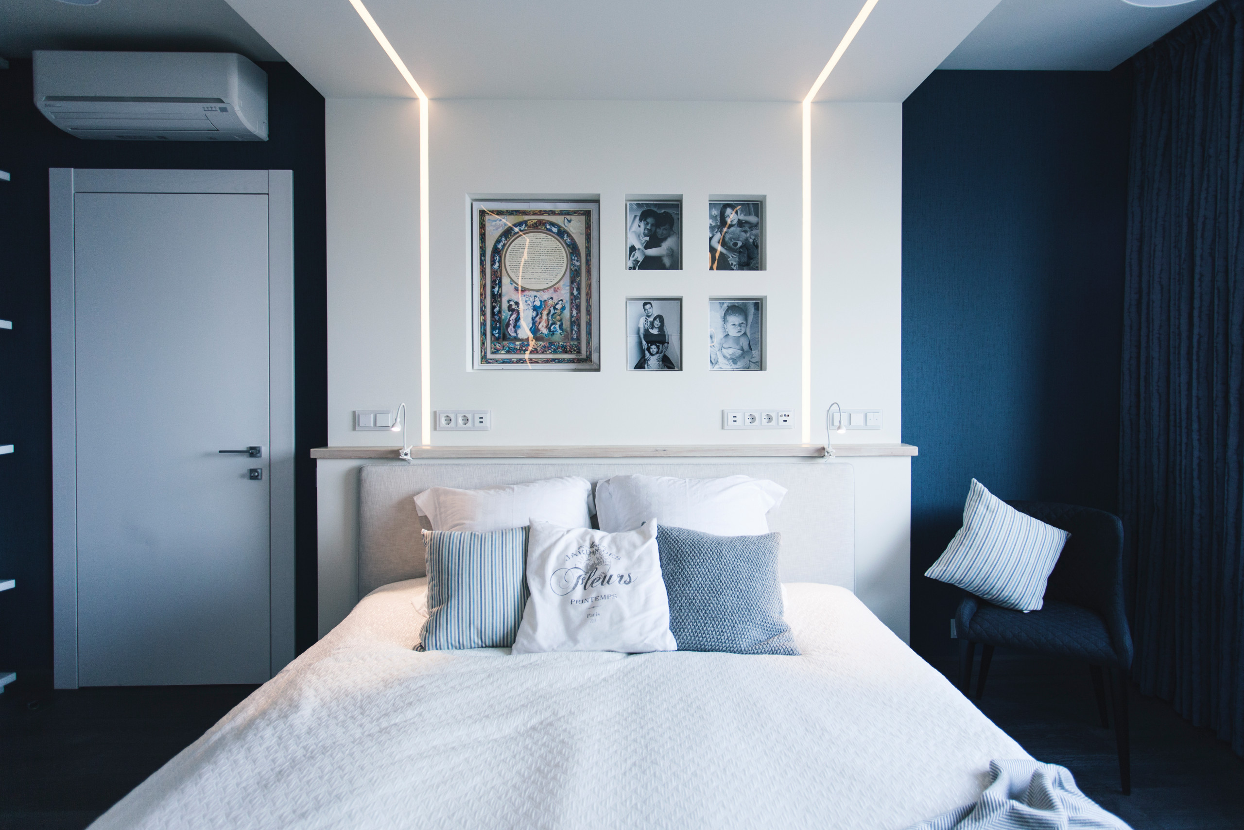 Идеи дизайна спальни 12 кв.м в современном стиле: фото | Студия «Мария Грин Дизайн» | Дзен