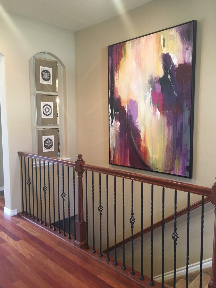 Inspiration for a transitional home design remodel in Denver