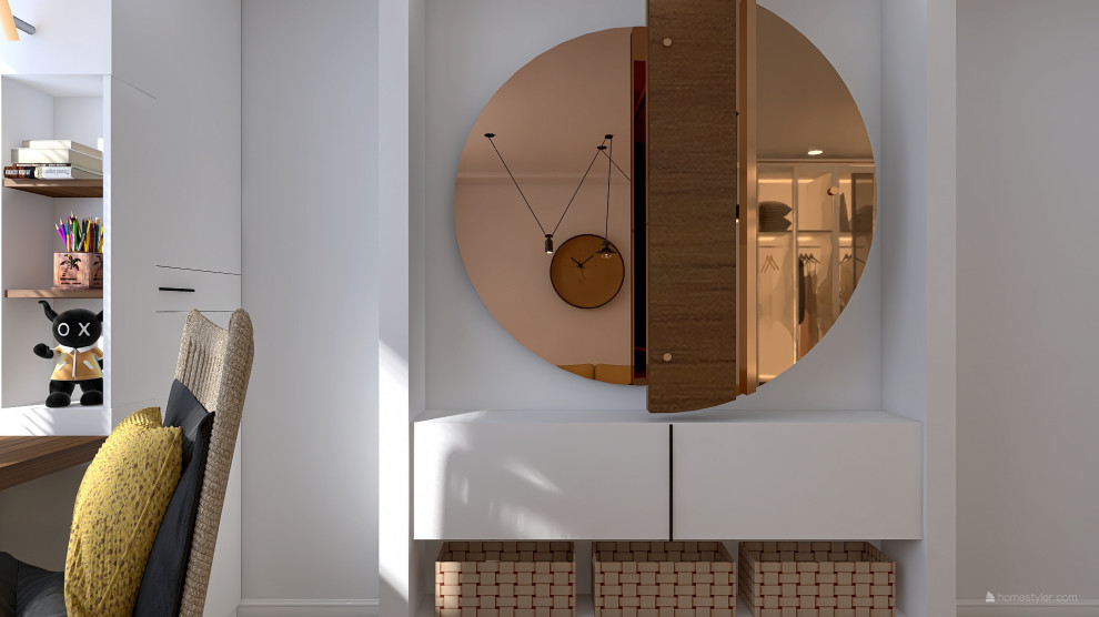 Комната для мама и дочки, с намеком на японский стиль