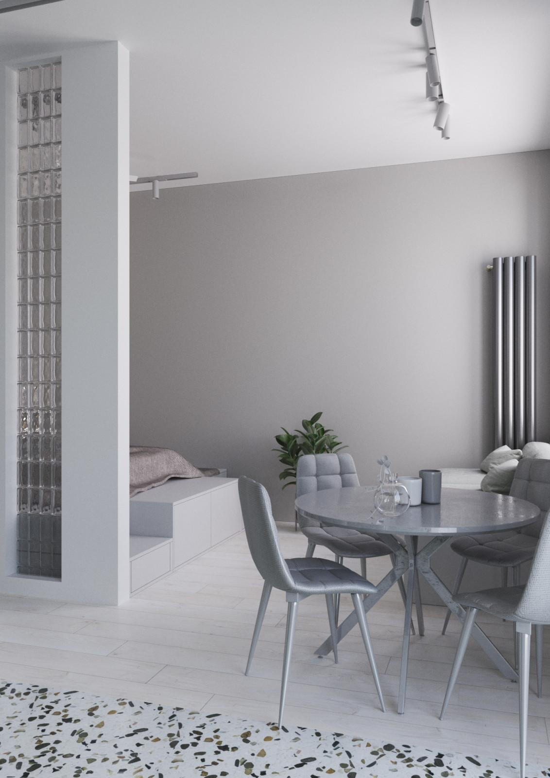 Современный дизайн в оттенках серого